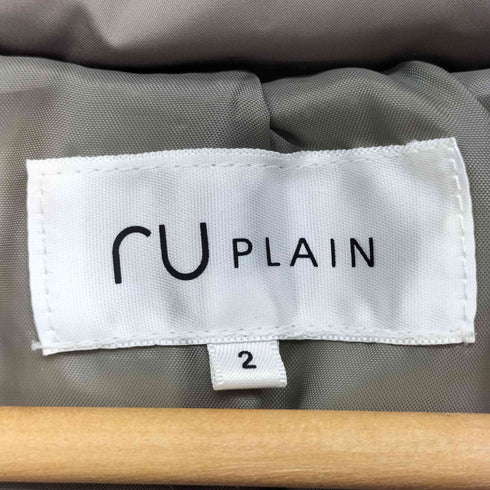 ru PLAN ファー付きダウンコート レディース JPN:2