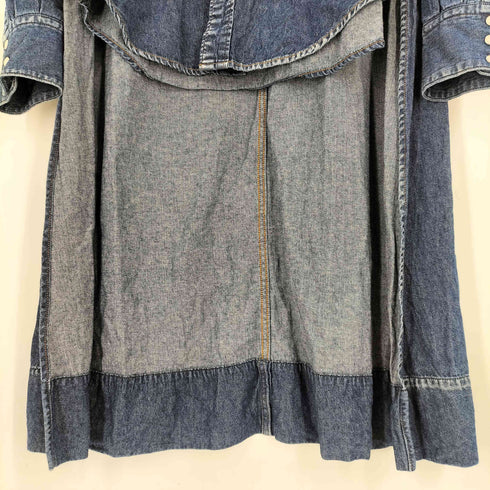 トーガプルラ TOGA PULLA バックロングデニムシャツ レディース