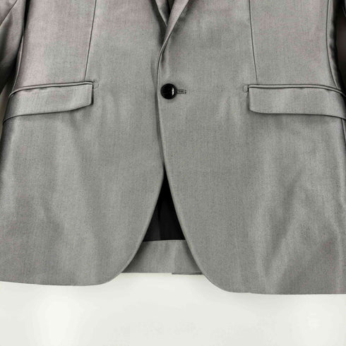 テットオム TETE HOMME メタリックシルバー ピークドラペル1Bテーラードジャケット メンズ 6