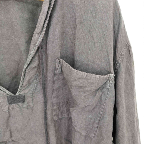 ネストローブコンフェクト nest Robe CONFECT ヘンプ セーラースモックシャツ ブラウン リボン メンズ JPN:3