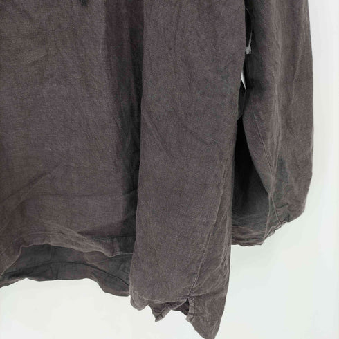 ネストローブコンフェクト nest Robe CONFECT ヘンプ セーラースモックシャツ ブラウン リボン メンズ JPN:3