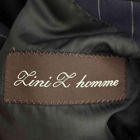 Lini L HOMME ストライプ2Bダブルテーラードジャケットセットアップ メンズ A5