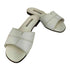 マノロブラニク MANOLO BLAHNIK Lasatte Notched Flat Leather Slide Sandal レディース