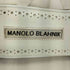 マノロブラニク MANOLO BLAHNIK Lasatte Notched Flat Leather Slide Sandal レディース