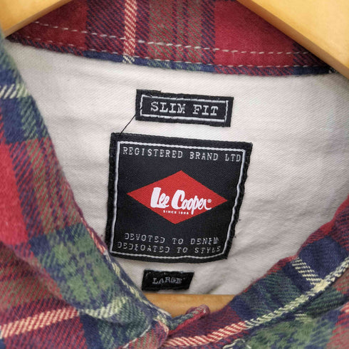 LEE COOPER フロントポケット チェックシャツ メンズ LARGE