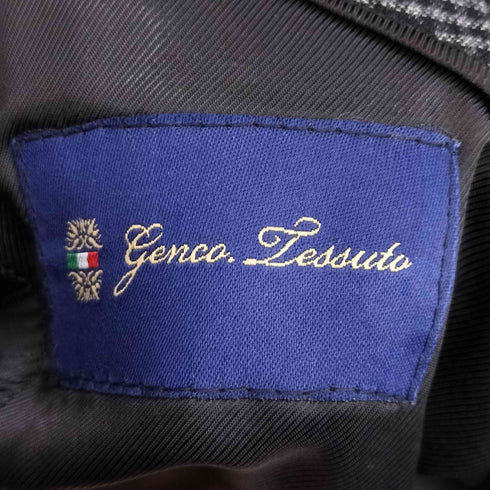 ガンクラブチェック ピークドラペル2Bテーラードジャケット セットアップ スリーピース メンズ