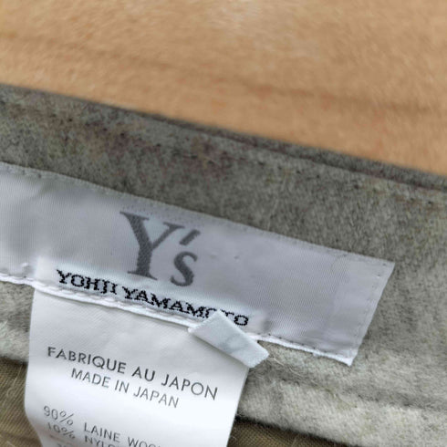 ワイズ Ys 裏地キルティング ウール ナイロン 混紡 オーバーサイズ スカート レディース JPN:3