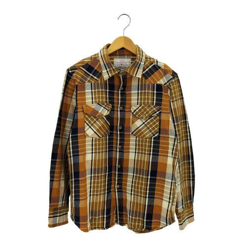 アヴィレックス AVIREX フロントポケット フランネルチェックシャツ メンズ L