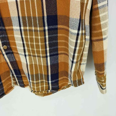 アヴィレックス AVIREX フロントポケット フランネルチェックシャツ メンズ L