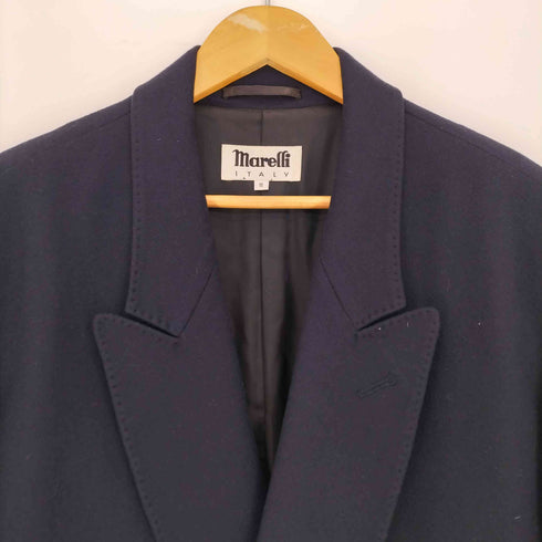 marelli カシミヤ100 ダブルブレスト チェスターコート メンズ 11