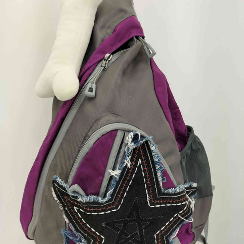 スターパッチ 骨クッション Y2K メッセンジャーバッグ レディース