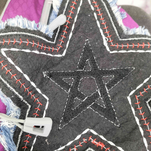 スターパッチ 骨クッション Y2K メッセンジャーバッグ レディース