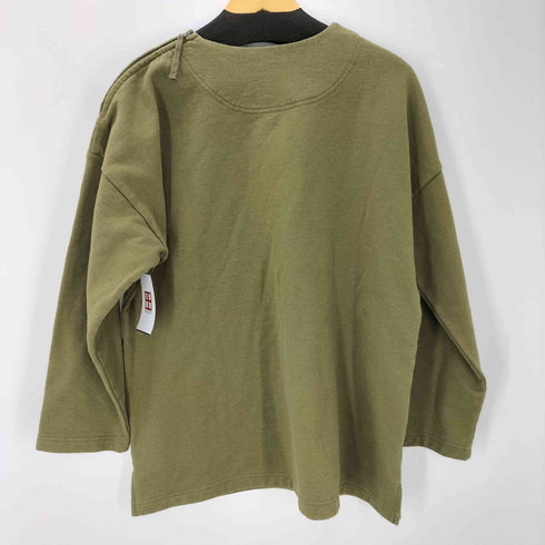 プランテーション Plantation ショルダージップ コットン ヘビーウェイト L/S ワイド カットソー ロンT レディース JPN:M