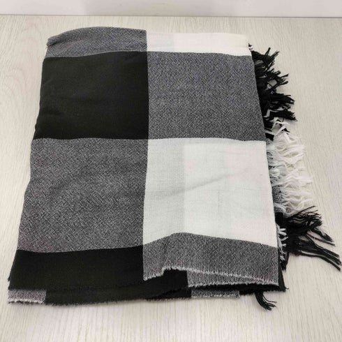 セオリー theory 大判 チェックストール メンズ FREE