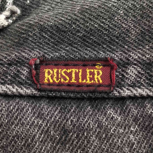 ラスラー RUSTLER ブラックデニムパンツ メンズ