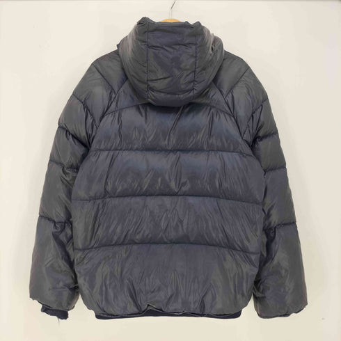 オゾンロックス OZONE ROCKS 00s Y2K フード取り外し可 ロゴ刺繍 マルチポケット フーデット ダウンジャケット メンズ JPN:L