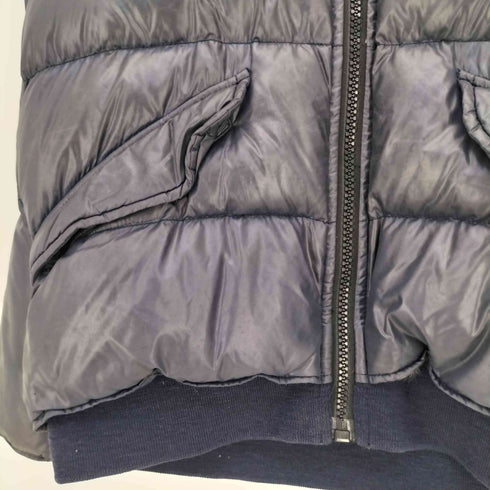 オゾンロックス OZONE ROCKS 00s Y2K フード取り外し可 ロゴ刺繍 マルチポケット フーデット ダウンジャケット メンズ JPN:L