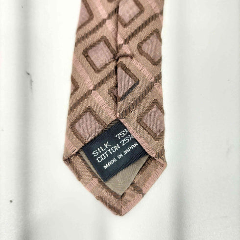 アイムプロダクトイッセイミヤケ im product ISSEY MIYAKE 80s ダイヤ柄 シルクネクタイ ブラウン/ブラウン メンズ