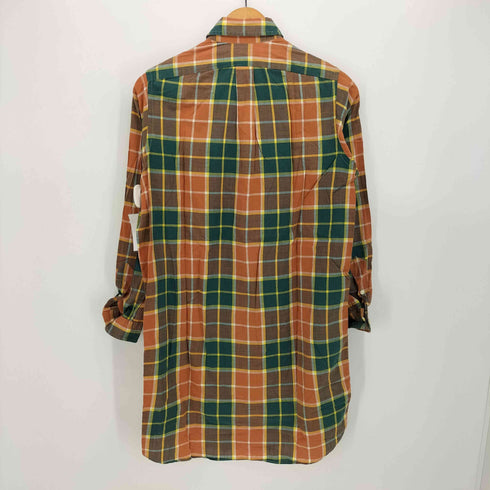 インディヴィジュアライズドシャツ individualized shirts USA製 マドラスチェック L/S コットン ロングシャツ メンズ 14-1/2