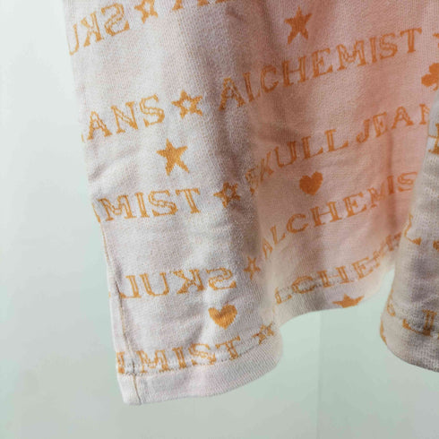 スカルジーンズ SKULL JEANS y2k ロゴプリント クルーネックTシャツ レディース JPN:36