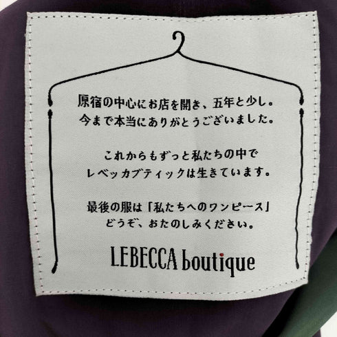 レベッカブティック LEBECCA boutique 私たちへのワンピース レディース FREE