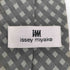 アイムイッセイミヤケ im ISSEY MIYAKE 80-90s ダイヤ柄 シルクネクタイ グレー/グレー メンズ