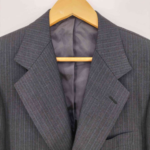 FRANCO PRINZIVALLI ストライプ パワーショルダー 3B テーラードジャケット メンズ JPN:48