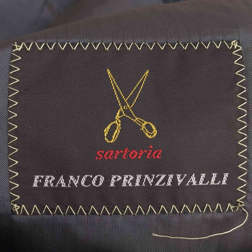 FRANCO PRINZIVALLI ストライプ パワーショルダー 3B テーラードジャケット メンズ JPN:48