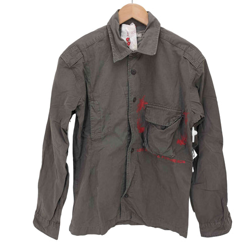 メイソンズ masons グラフィックプリントミリタリーシャツ メンズ JPN:M