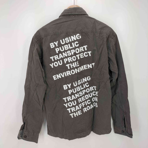 メイソンズ masons グラフィックプリントミリタリーシャツ メンズ JPN:M