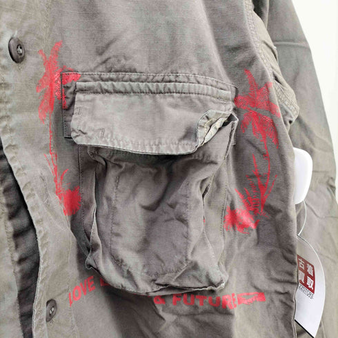 メイソンズ masons グラフィックプリントミリタリーシャツ メンズ JPN:M