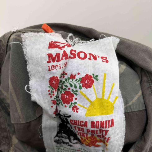 メイソンズ masons グラフィックプリントミリタリーシャツ メンズ JPN:M