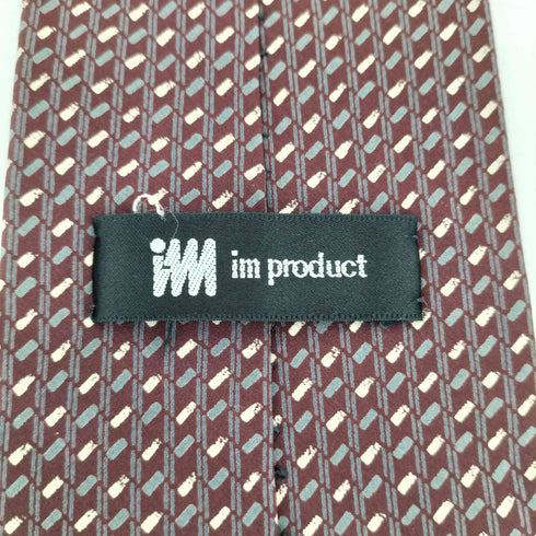 アイムプロダクトイッセイミヤケ im product ISSEY MIYAKE 80s 斜線ドット シルクネクタイ パープル/グレー メンズ