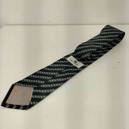 アイムイッセイミヤケ im ISSEY MIYAKE 80-90s 斜線ストライプ シルクネクタイ ブラック/グレー メンズ