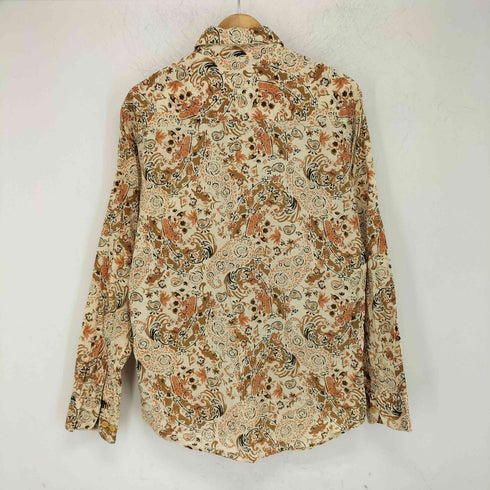 ペリーエリス PERRY ELLIS 総柄 デザイン ロングスリーブシャツ メンズ import:S