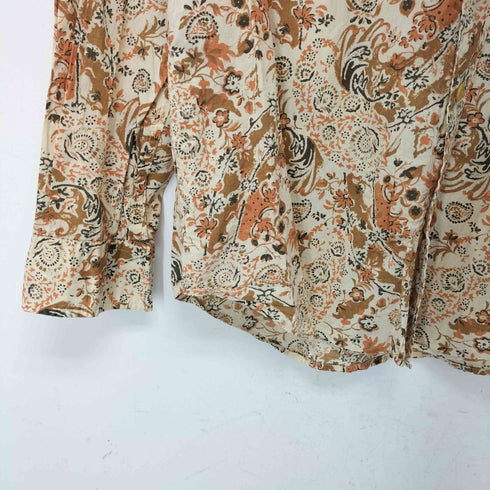 ペリーエリス PERRY ELLIS 総柄 デザイン ロングスリーブシャツ メンズ import:S