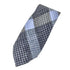 アイムプロダクトイッセイミヤケ im product ISSEY MIYAKE 80s 格子柄デザイン シルク ネクタイ ネイビー/ホワイト/グレー メンズ
