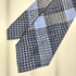 アイムプロダクトイッセイミヤケ im product ISSEY MIYAKE 80s 格子柄デザイン シルク ネクタイ ネイビー/ホワイト/グレー メンズ