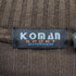 KOMAN SPORT パネルパターン スエード切替 モックネックニット メンズ import:L