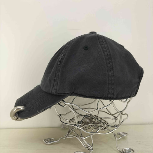 BAU STUDIO ダメージ ピアス キャップ メンズ