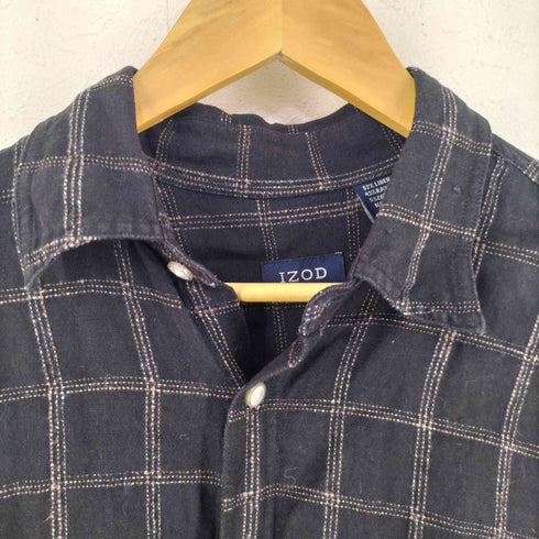 アイゾッド IZOD リネンレーヨン半袖シャツ メンズ import:M
