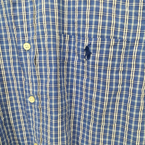 ポロラルフローレン POLO RALPH LAUREN 半袖チェックシャツ メンズ import:M
