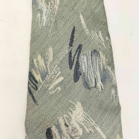 アイムイッセイミヤケ im ISSEY MIYAKE 80-90s 水墨刺繍 デザイン シルクネクタイ グレー/ブラック/ホワイト メンズ