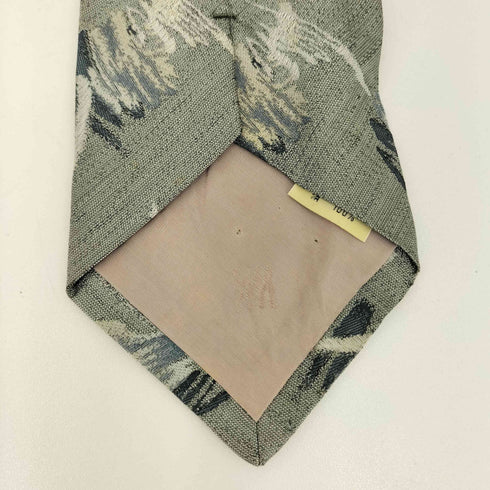 アイムイッセイミヤケ im ISSEY MIYAKE 80-90s 水墨刺繍 デザイン シルクネクタイ グレー/ブラック/ホワイト メンズ