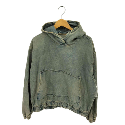 ザラ ZARA デニム プルオーバーパーカー メンズ import:M