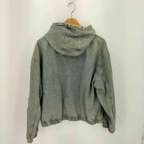 ザラ ZARA デニム プルオーバーパーカー メンズ import:M