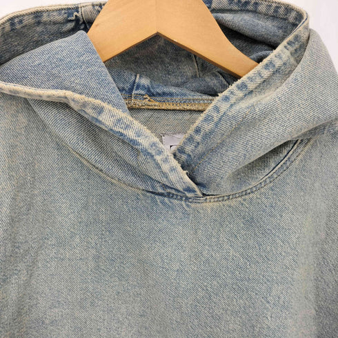 ザラ ZARA デニム プルオーバーパーカー メンズ import:M