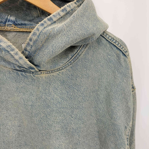 ザラ ZARA デニム プルオーバーパーカー メンズ import:M