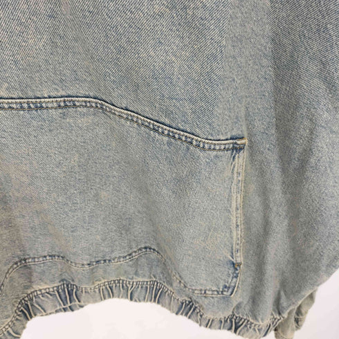 ザラ ZARA デニム プルオーバーパーカー メンズ import:M
