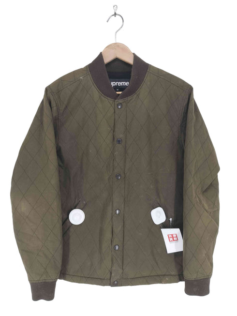 シュプリーム Supreme 10AW BritishMillerain Quilted Waxed Cotton Jacket ザブリティッシュミラレーン メンズ M